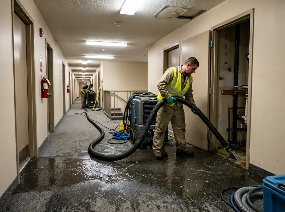 multi-unit-apartment-hallway-f-005 — frequently asked questions, Emergency Burst Pipe Water Extraction & Removal in Rowland…